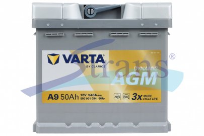 АКУМУЛЯТОР AGM 12V 50AH 540A R+ DYNAMIC 207*175*190MM 550901054