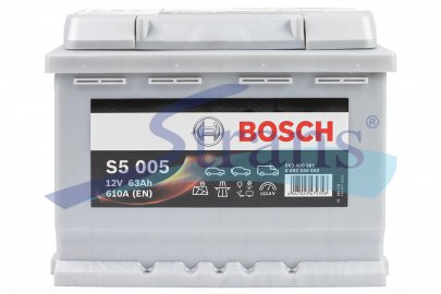 АКУМУЛЯТОР 12V 63AH 610A R+ S5 242*175*190MM B13 0092S50050